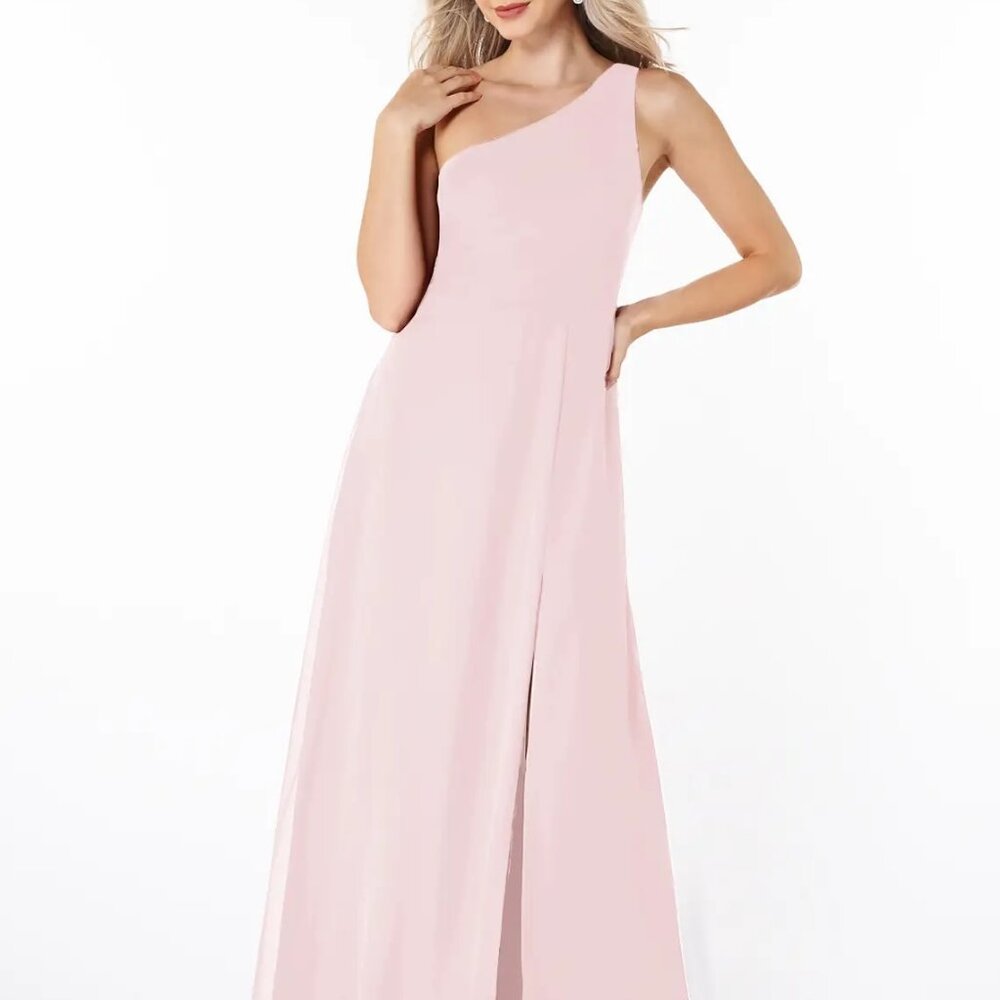 Azazie Lanaea Dress - Blushing Pink
